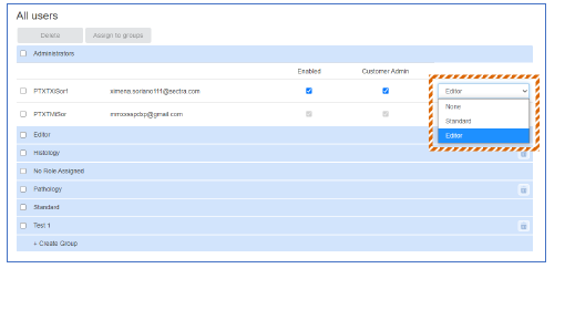 Change user roles – Resource Hub